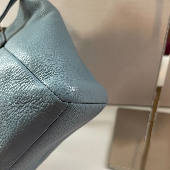 Coach Leather Small 2-way Handbag Baby Blue - Picture 7 of 12